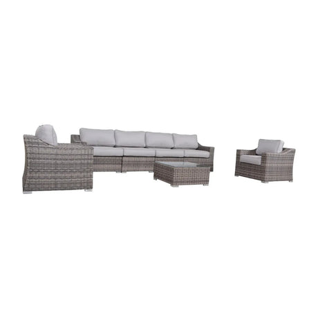 Fully Assembled Outdoor Wicker Seating Group With Cushions - Omega Lifestyles