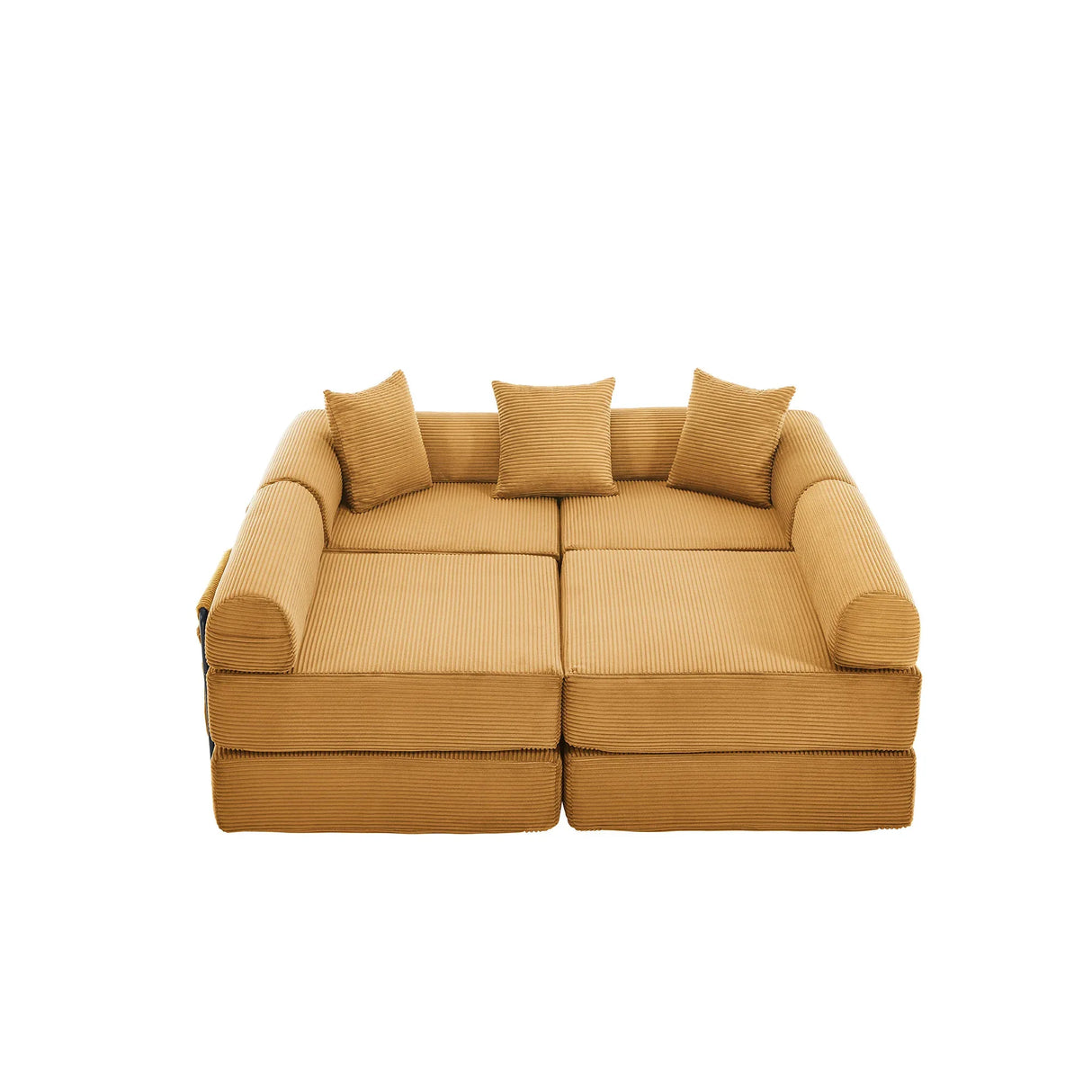 Convertible Corduroy Memory Foam Folding Sofa Bed - Omega Lifestyles