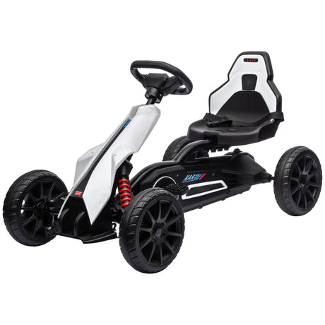 Kids Pedal Go Kart With Adjustable Seat And Handbrake - Omega Lifestyles