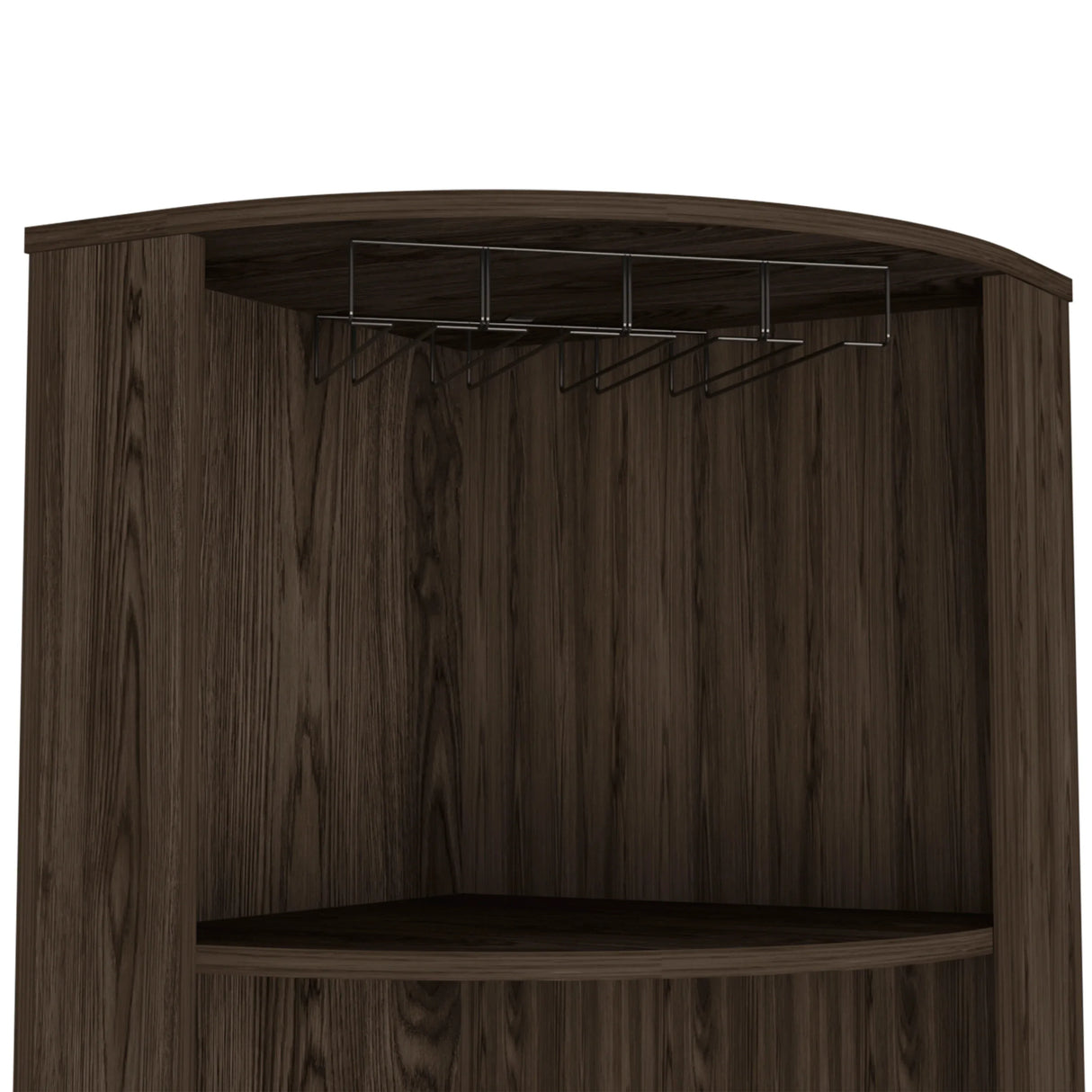 Modern Brown Particle Board Seattle Bar Cabinet Storage Furniture - Omega Lifestyles