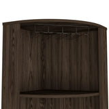Modern Brown Particle Board Seattle Bar Cabinet Storage Furniture - Omega Lifestyles