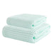 70X140Cm Large Towel Modern Waffle Bath Towel Set Quick Drying Knit Fabric Plaid Pattern Soft Absorbent Cotton Solid Color