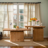 Vintage Style Natural Wood Grain Coffee Table Set Of 2 - Sleep Galleria