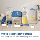 Toddler Slide Kids Playground With Swing Basketball Hoop - Omega Lifestyles