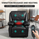 Oversized Swivel Recliner Massage Chair With Heat - Omega Lifestyles