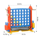 4-in-1 Adjustable Height Indoor Outdoor Giant Game Set - Omega Lifestyles
