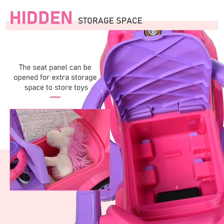 3-in-1 Toddler Ride On Push Car Stroller Toy Pink - Omega Lifestyles