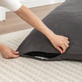 Soft Corduroy Foam Floor Bean Bag Chair - Omega Lifestyles