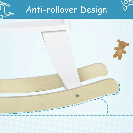 Wooden Toddler Rocking Horse Ride-On Toy - Omega Lifestyles