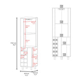 Modern White Corner Bar Cabinet With Wine Rack Storage - Omega Lifestyles
