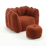 Soft Chenille High Resilient Foam Bean Bag Chair - Omega Lifestyles