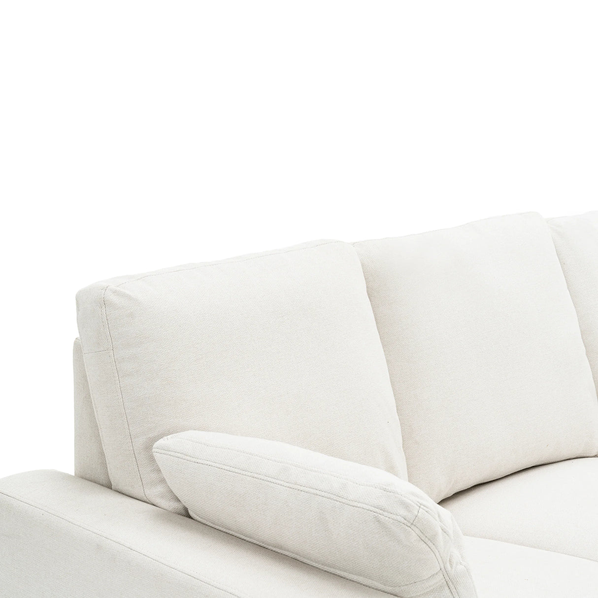 Beige Linen Fabric Power Recliner Sectional Sofa With USB Ports - Omega Lifestyles