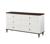 White Walnut Finish Dresser With Jewelry Tray - Omega Lifestyles