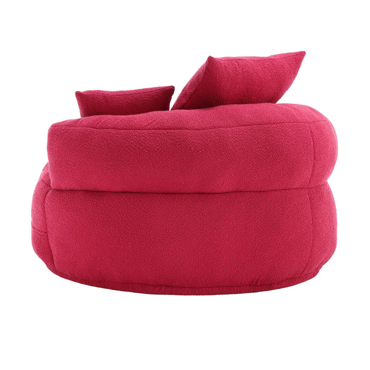 Modern Chenille Sponge Circular Sleeper Chair With Pillows - Omega Lifestyles