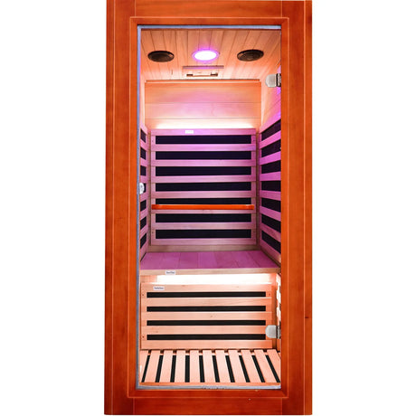 Wooden Infrared Sauna Room With Bluetooth Speakers - Omega Lifestyles