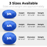 Minky Velvet Blue Plush Memory Foam Bean Bag Chair - Omega Lifestyles