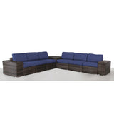 Fully Assembled Outdoor Rattan Wicker 6-Person Seating Group
