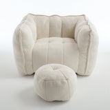 Soft Chenille Bean Bag Chair With High Resilient Foam - Omega Lifestyles
