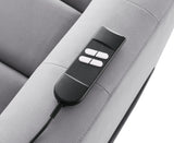 Power Motion Gray Faux Leather Reclining Massage Chair - Omega Lifestyles