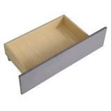 Twin Velvet Upholstered Platform Bed With Storage Drawers - Omega Lifestyles