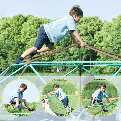 13-Inch Rust-Resistant Metal Kids Climbing Dome - Omega Lifestyles