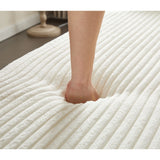 Full Size Plush Corduroy Foam-Filled Folding Sofa Bed With Pillows - Omega Lifestyles