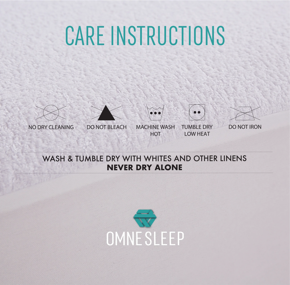 California King Premium Waterproof Cotton Mattress Protector - Omega Lifestyles