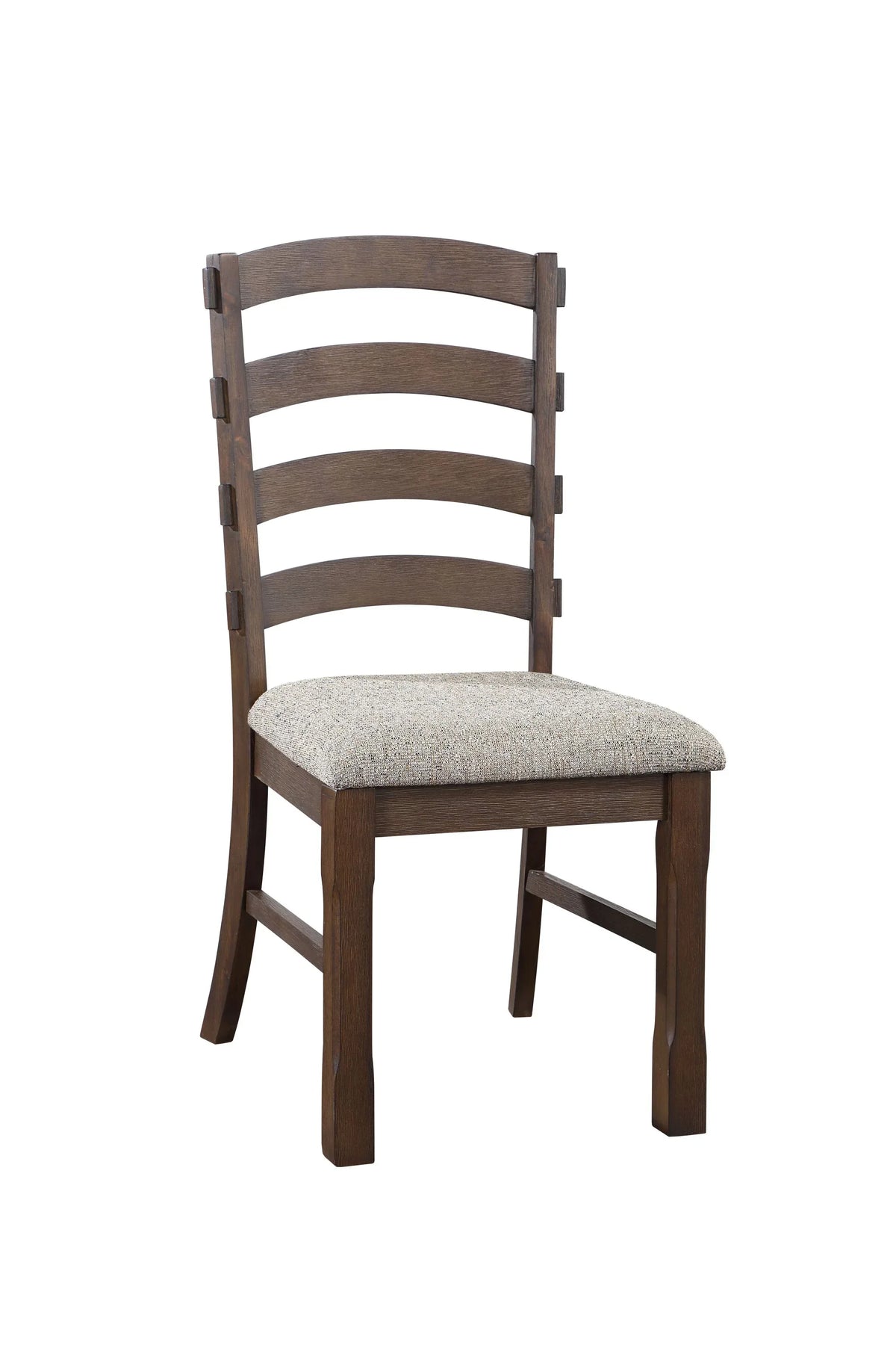 Set Of 2 Pascaline Gray Fabric Rustic Side Chairs - Omega Lifestyles