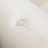 Beige Velvet Classic Storage Chaise Lounge Chair - Omega Lifestyles