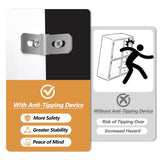 Modern Black LED Fireplace TV Stand with Shelves - Omega Lifestyles