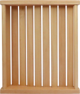 Ergonomic Solid Wood S-Shaped Sauna Backrest - Omega Lifestyles