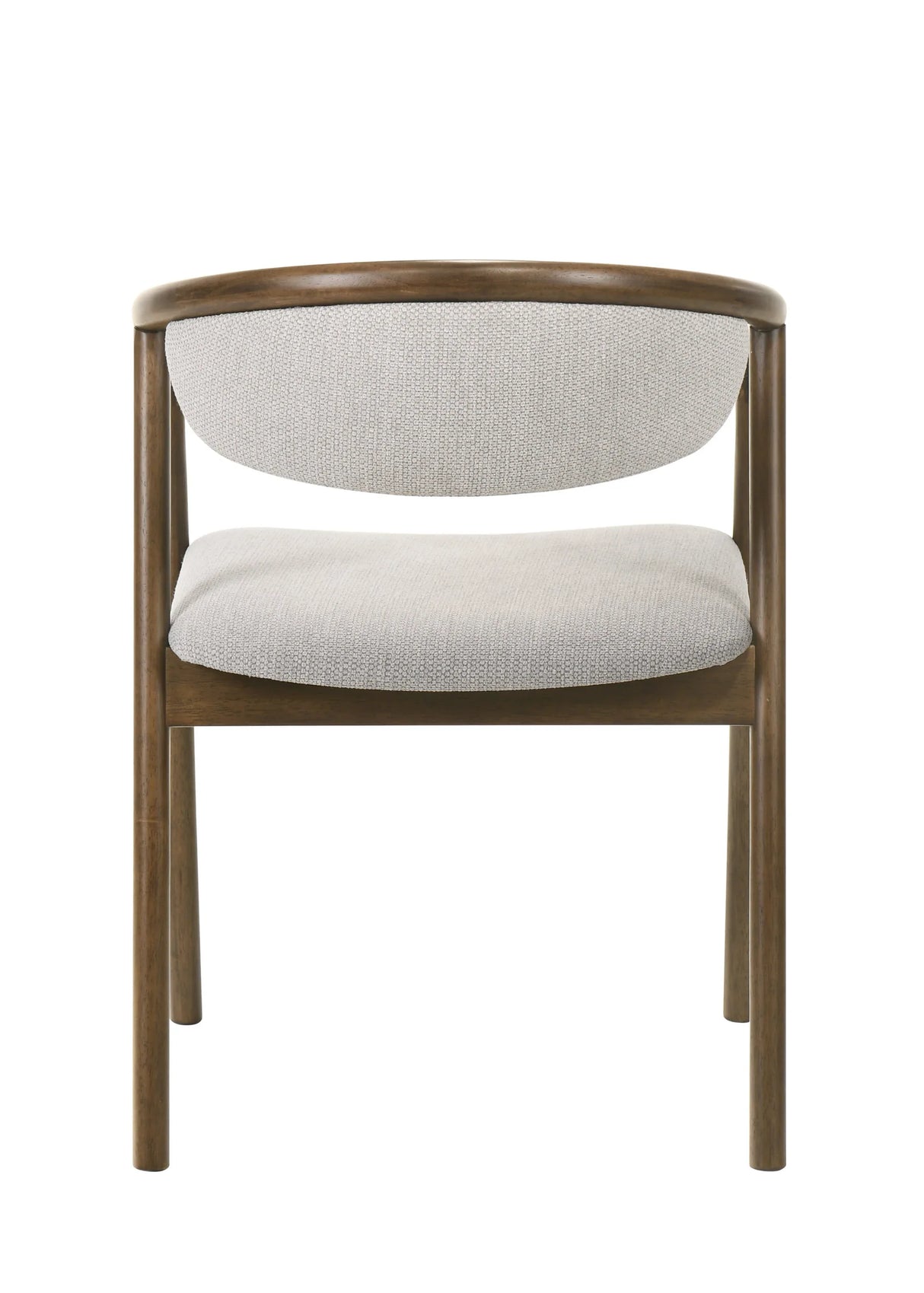 Gray Chenille Walnut Padded Side Chair - Omega Lifestyles
