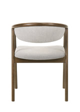 Gray Chenille Walnut Padded Side Chair - Omega Lifestyles