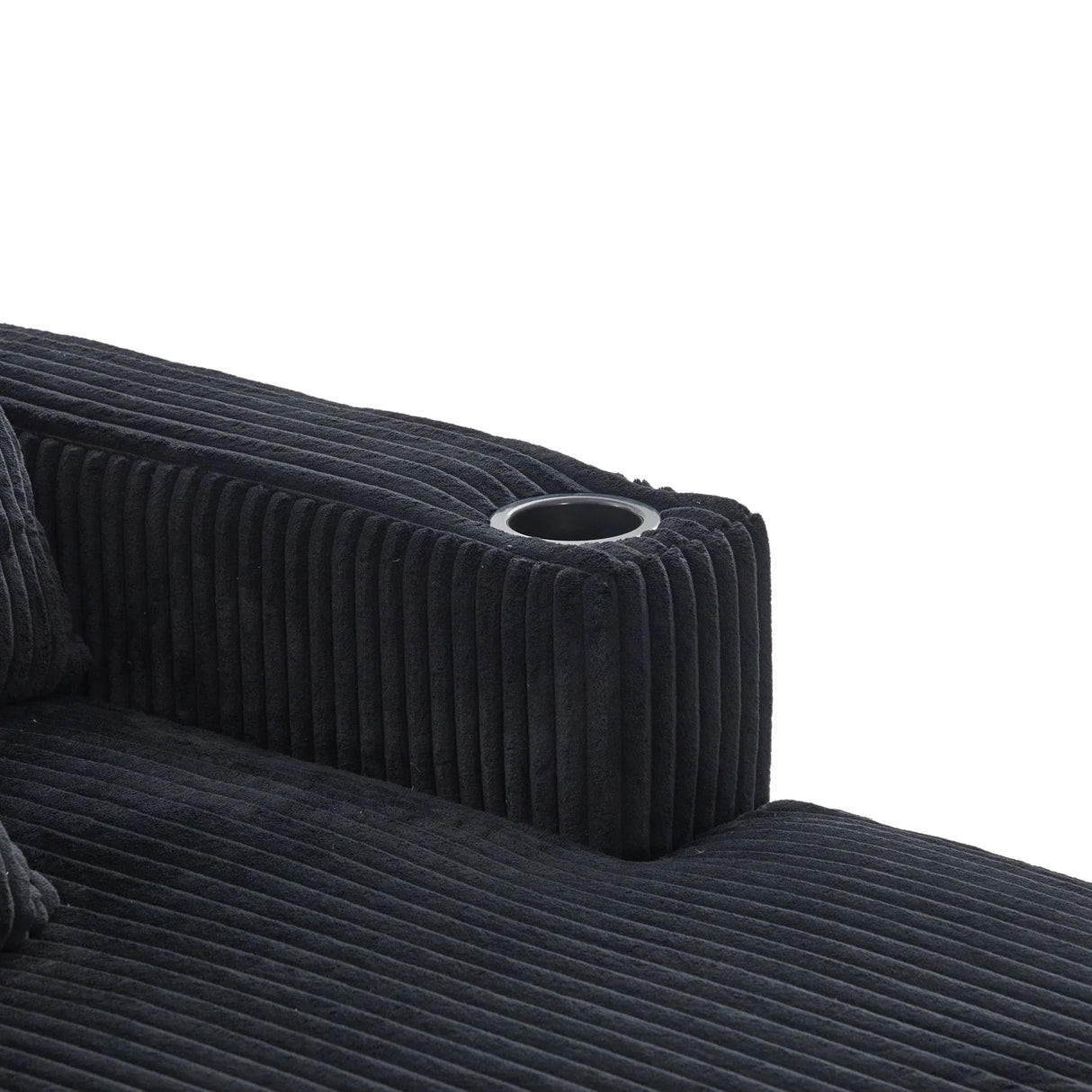 Oversized Corduroy Recliner Sofa With USB Charging - Omega Lifestyles