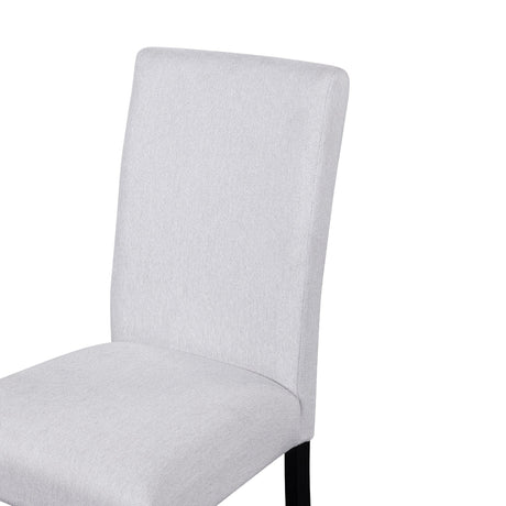 5-Piece Round Solid Wood Dining Table Set With Upholstered Chairs - Omega Lifestyles