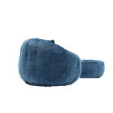 Chenille Foam Filled Ergonomic Round Chair With Ottoman - Omega Lifestyles