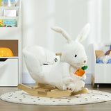 Rabbit Ride-On Rocking Horse With Sounds And Pedals - Omega Lifestyles