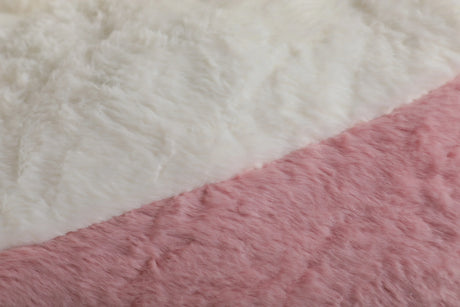 Multicolor Faux Fur Oversized Foam-Filled Bean Bag Chair - Omega Lifestyles