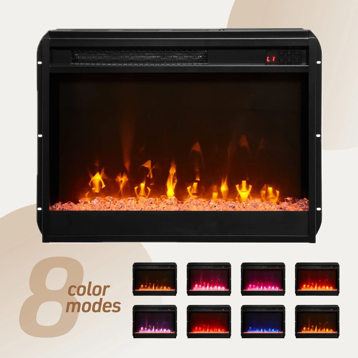 Summit Gray Fireplace TV Stand Console With Heater - Omega Lifestyles