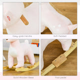 Plush Kids Ride-On Deer-Shaped Sound Rocking Toy - Omega Lifestyles