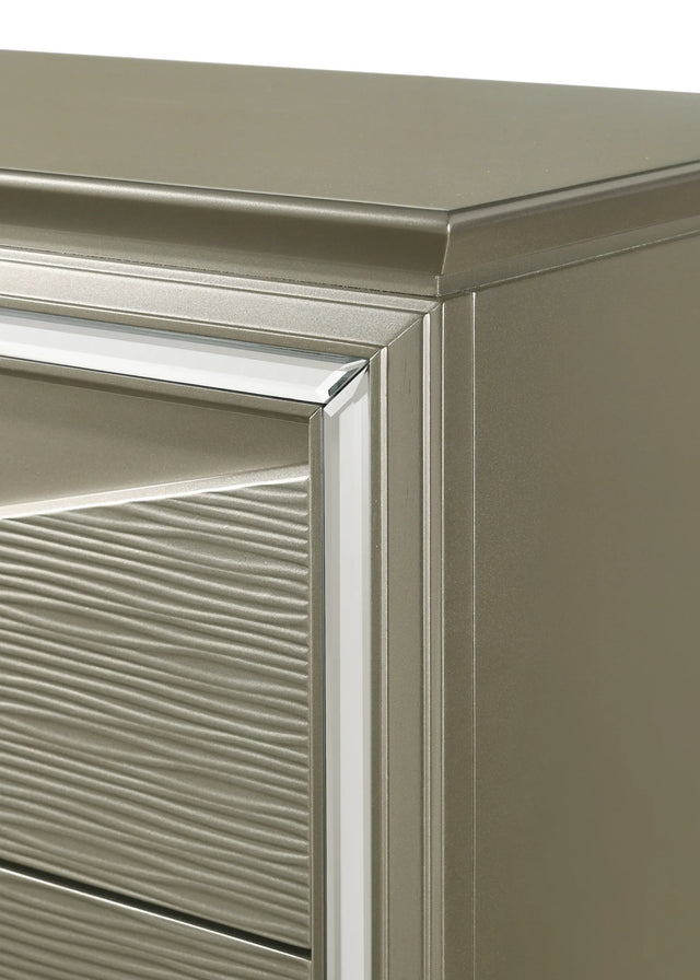 Modern Upholstered Wood Bed Frame With LED Headboard - Omega Lifestyles