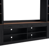Farmhouse Mid-Century Walnut MDF TV Stand - Sleep Galleria