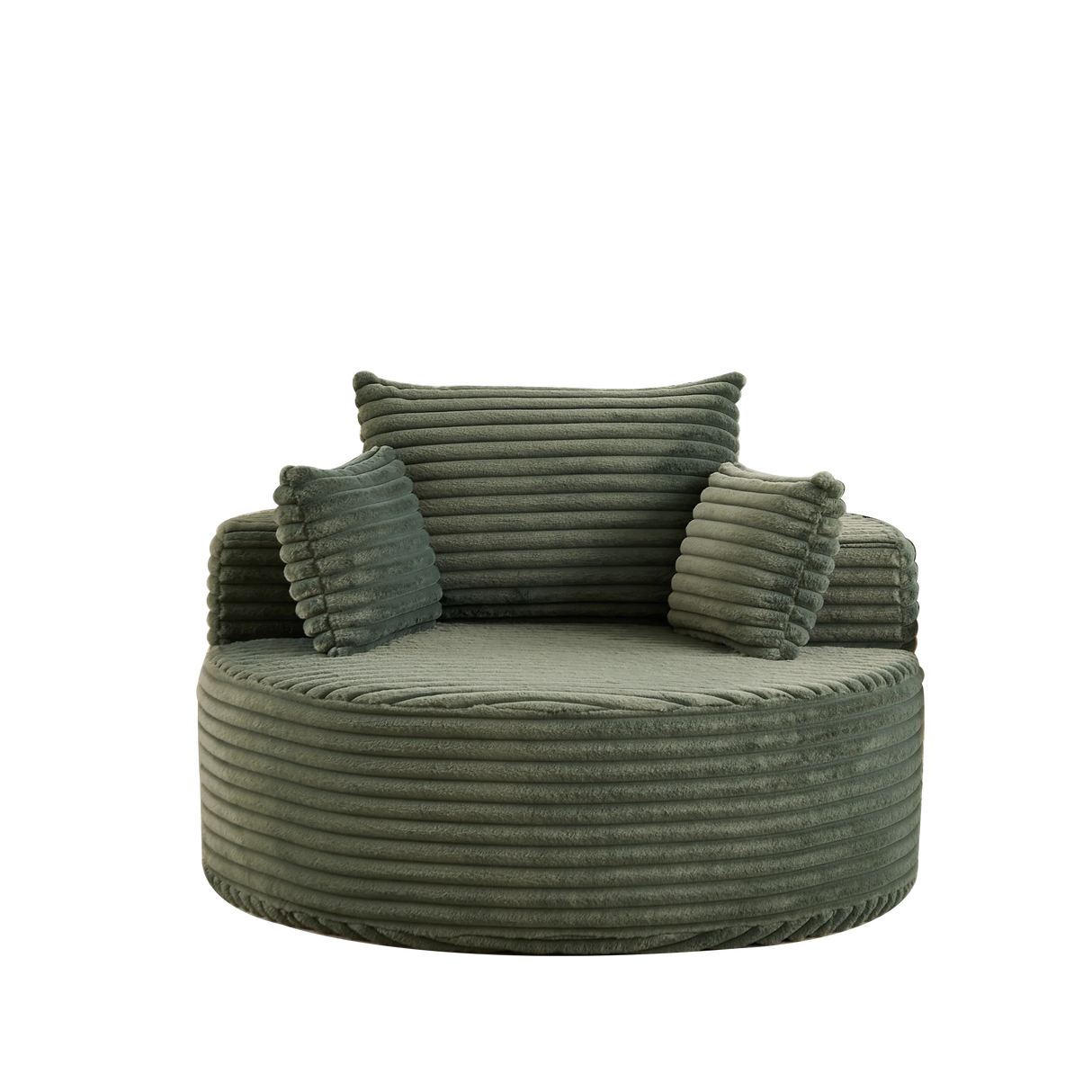 Corduroy Foam Modular Sleeper Chair No Assembly Required - Omega Lifestyles