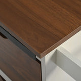 Farmhouse Sliding Barn Door Kitchen Island Cart - Omega Lifestyles