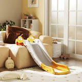 Indoor Yellow Toddler Slide With Safety Buffer Design - Omega Lifestyles