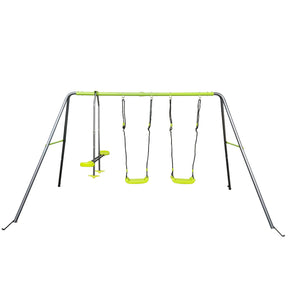 Metal Outdoor Kids Swing Set With Four Seats - Omega Lifestyles