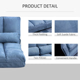 Adjustable Floor Sofa Chair With 2 Pillows and Headrest - Omega Lifestyles