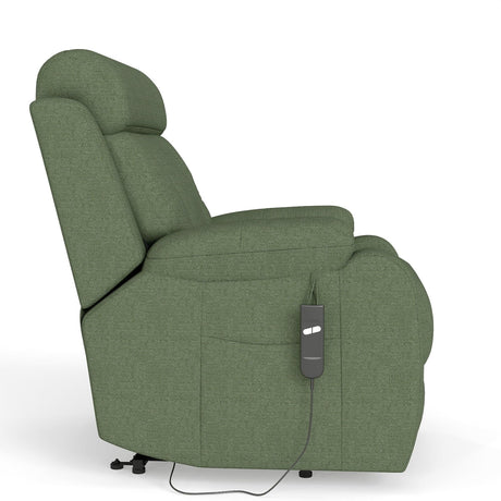 Power Lift Recliner Medium-Soft Snowflake Velvet Chair - Omega Lifestyles