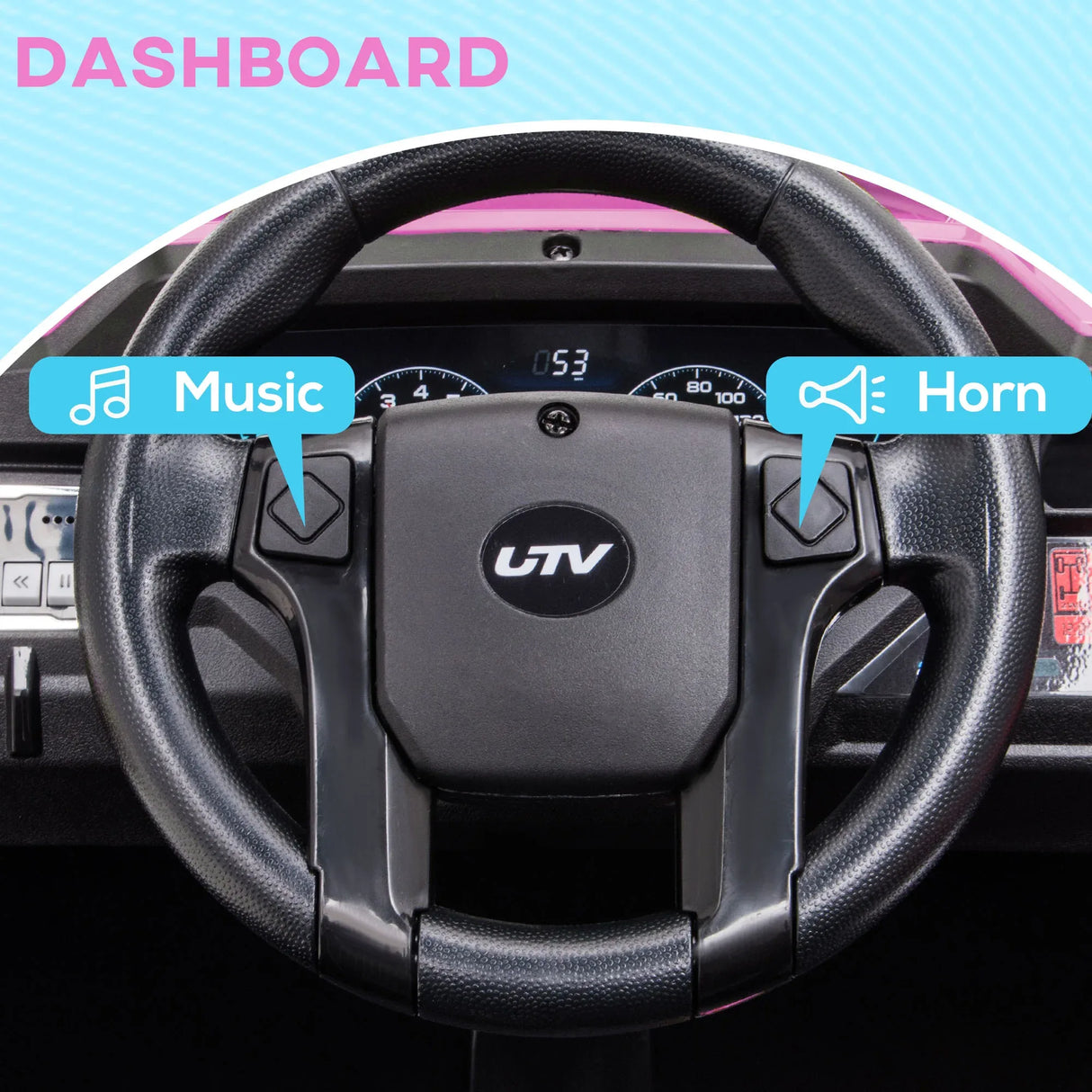 Battery Powered Pink Kids Electric Ride-On Car with Remote - Omega Lifestyles