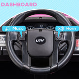 Battery Powered Pink Kids Electric Ride-On Car with Remote - Omega Lifestyles